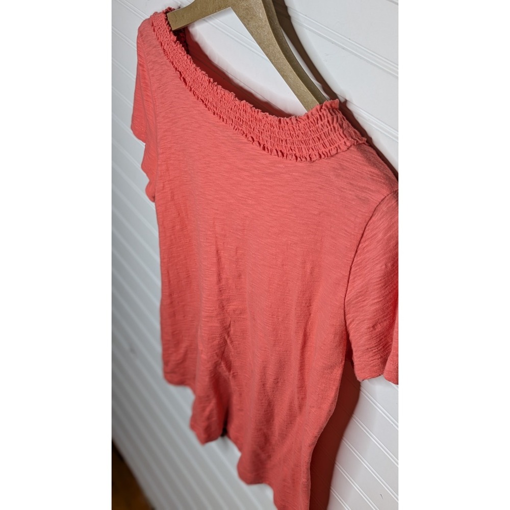 Talbots Women's Short Sleeve Top Large 100% Cotton‎ Lightweight Airy Breathable - Picture 5 of 7